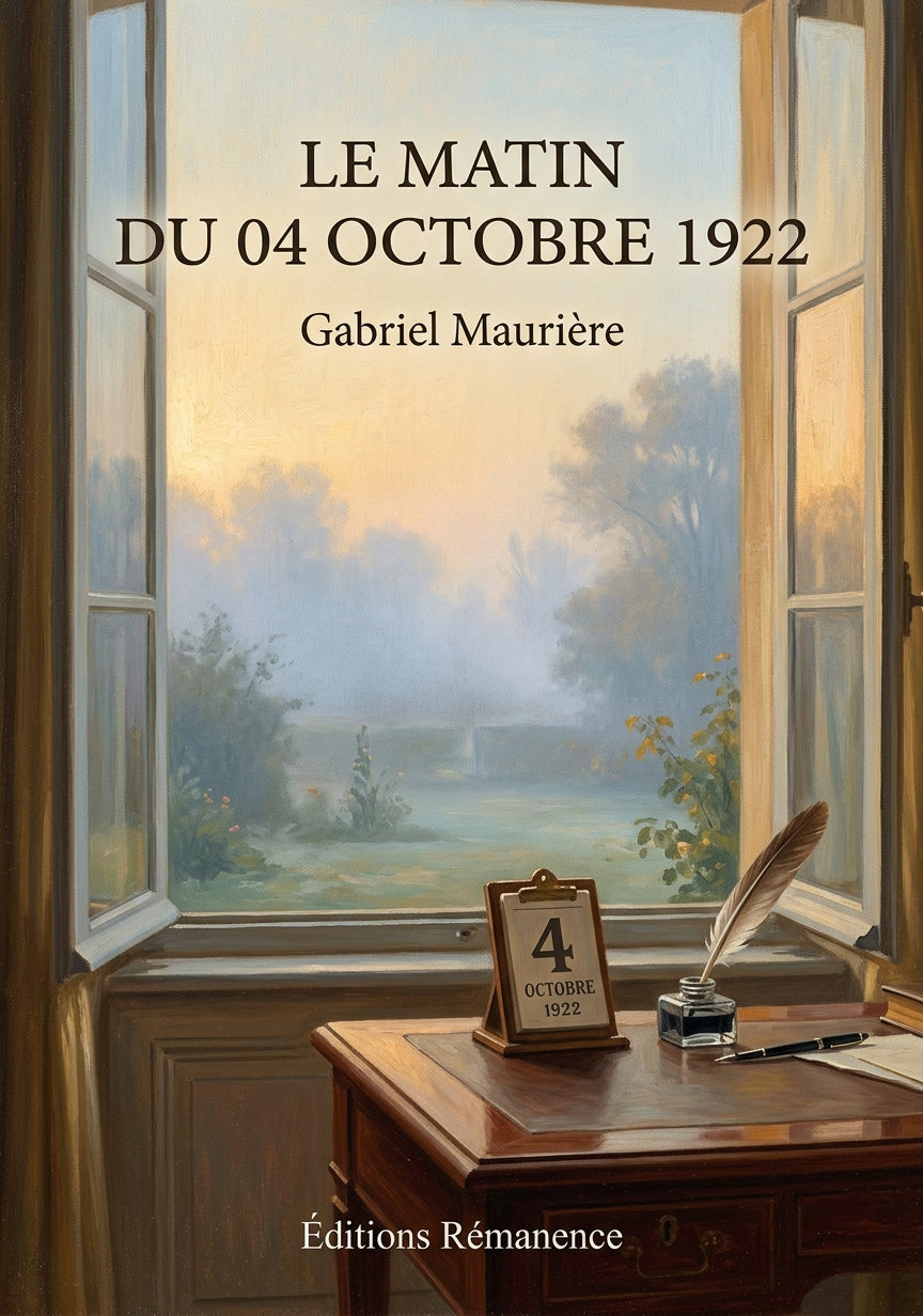 Livre Le Matin du 04 octobre 1922 par Gabriel Maurière - Couverture - Editions Remanence
