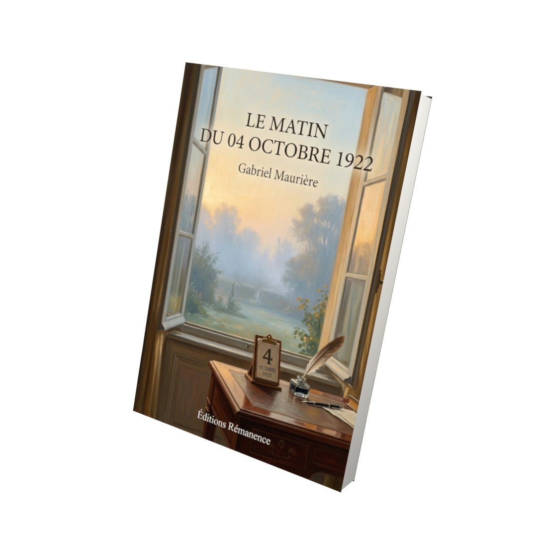 Livre Le Matin du 04 octobre 1922 par Gabriel Maurière - Vue 3D - Editions Remanence