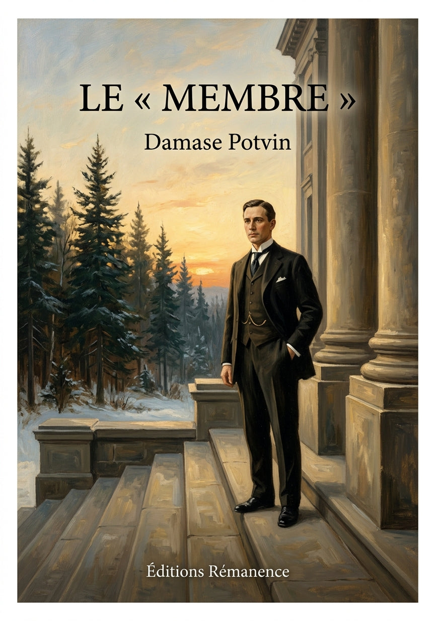 Livre Le « Membre » par Damase Potvin - Couverture - Editions Remanence