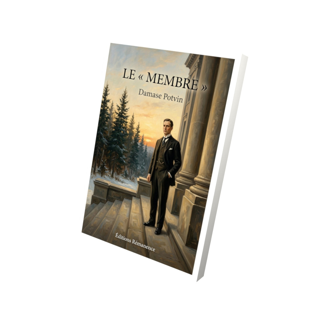 Livre Le « Membre » par Damase Potvin - Vue 3D - Editions Remanence