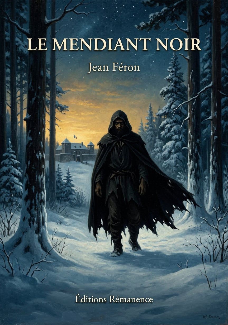 Livre Le mendiant noir par Jean Féron - Couverture - Editions Remanence