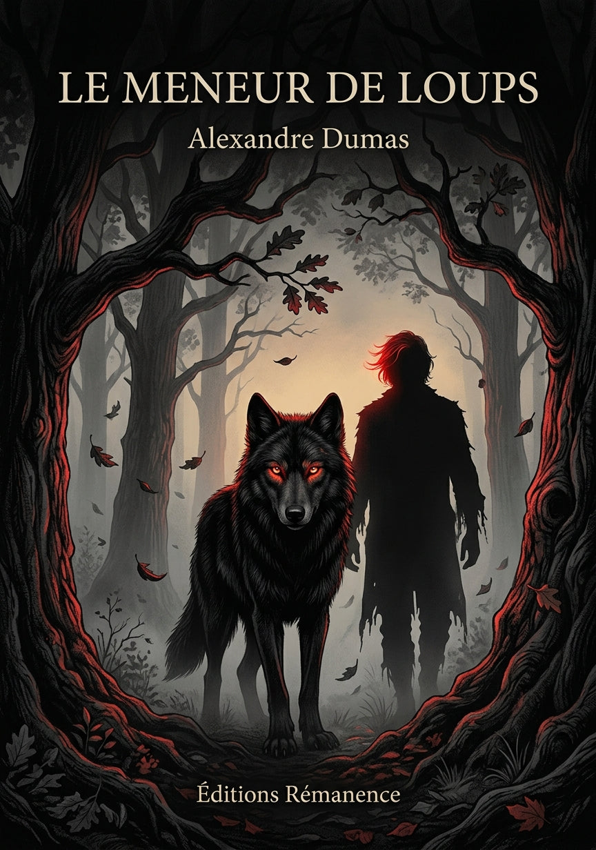 Livre Le Meneur de loups par Alexandre Dumas - Couverture - Editions Remanence