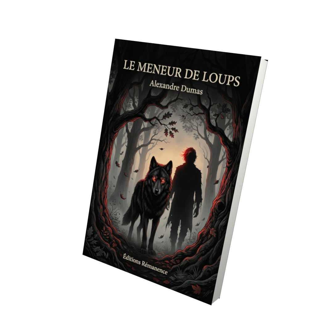 Livre Le Meneur de loups par Alexandre Dumas - Vue 3D - Editions Remanence