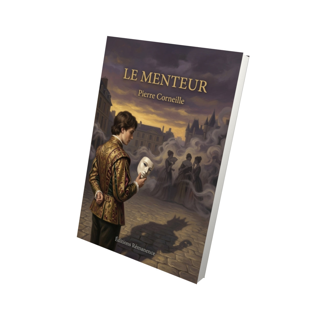 Livre Le Menteur par Pierre Corneille - Vue 3D - Editions Remanence