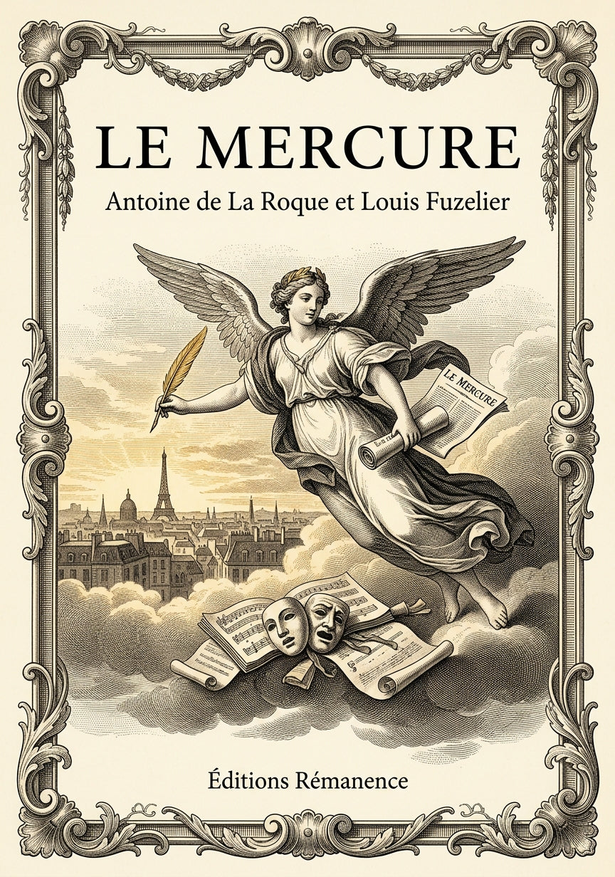Livre Le Mercure par Antoine de La Roque et Louis Fuzelier - Couverture - Editions Remanence