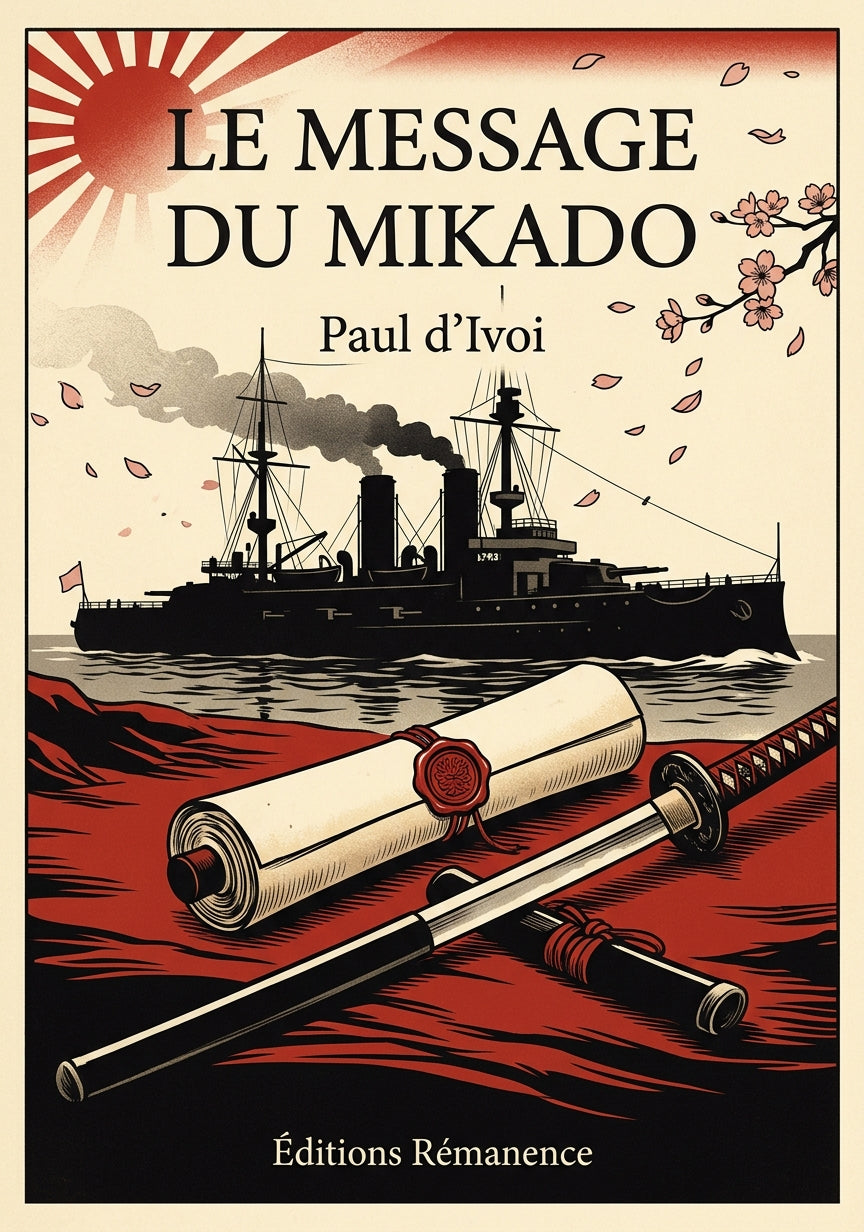 Livre Le Message du Mikado par Paul d’Ivoi - Couverture - Editions Remanence