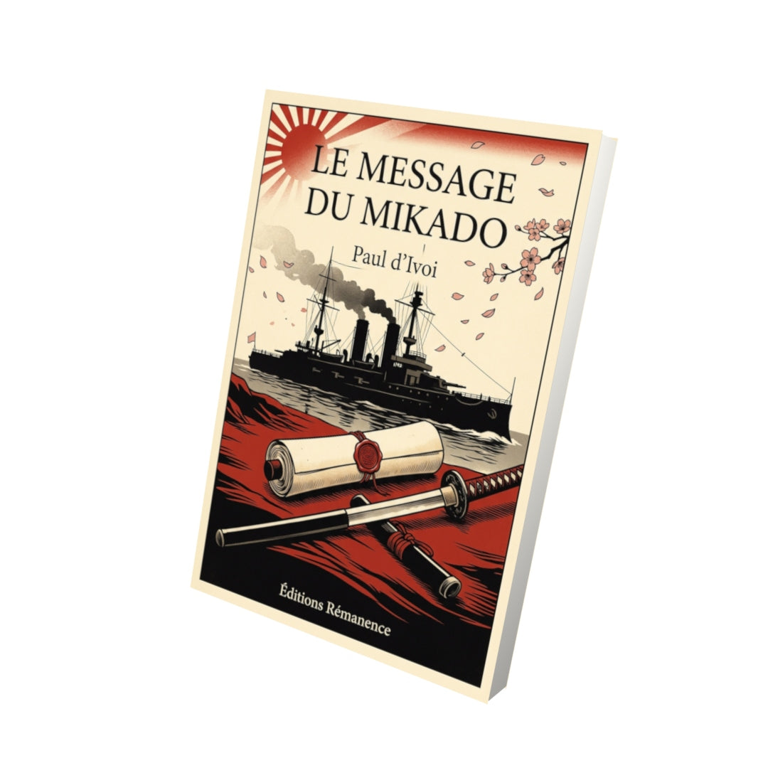 Livre Le Message du Mikado par Paul d’Ivoi - Vue 3D - Editions Remanence