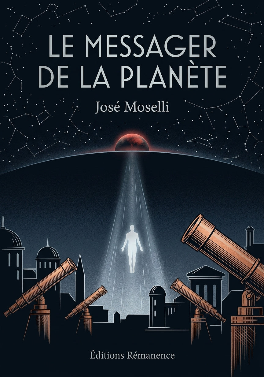 Livre Le Messager de la planète par José Moselli - Couverture - Editions Remanence
