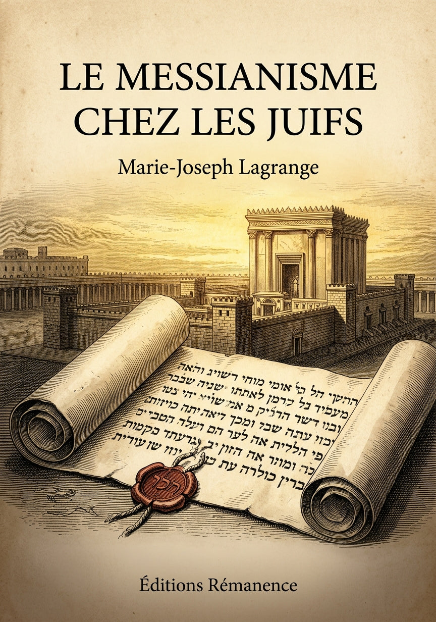 Livre Le Messianisme chez les Juifs par Marie-Joseph Lagrange - Couverture - Editions Remanence