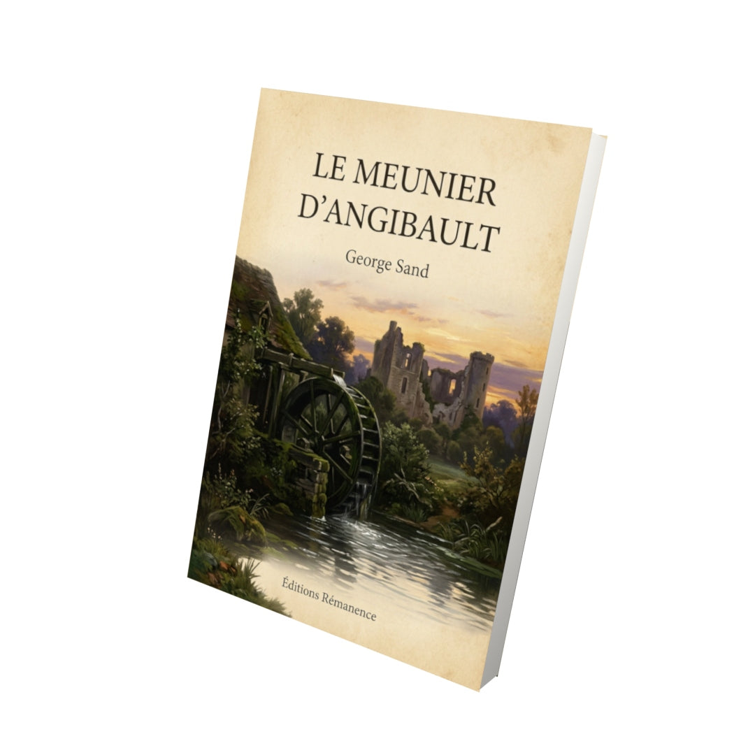 Livre Le meunier d'Angibault - George Sand - Vue 3D - Editions Remanence
