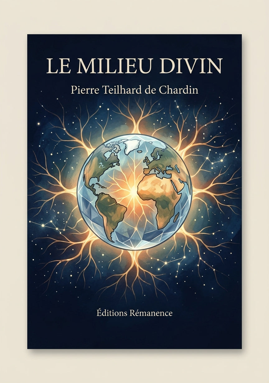 Livre Le Milieu divin par Pierre Teilhard de Chardin - Couverture - Editions Remanence