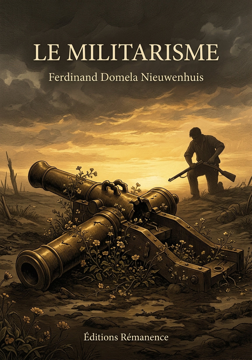 Livre Le Militarisme par Ferdinand Domela Nieuwenhuis - Couverture - Editions Remanence