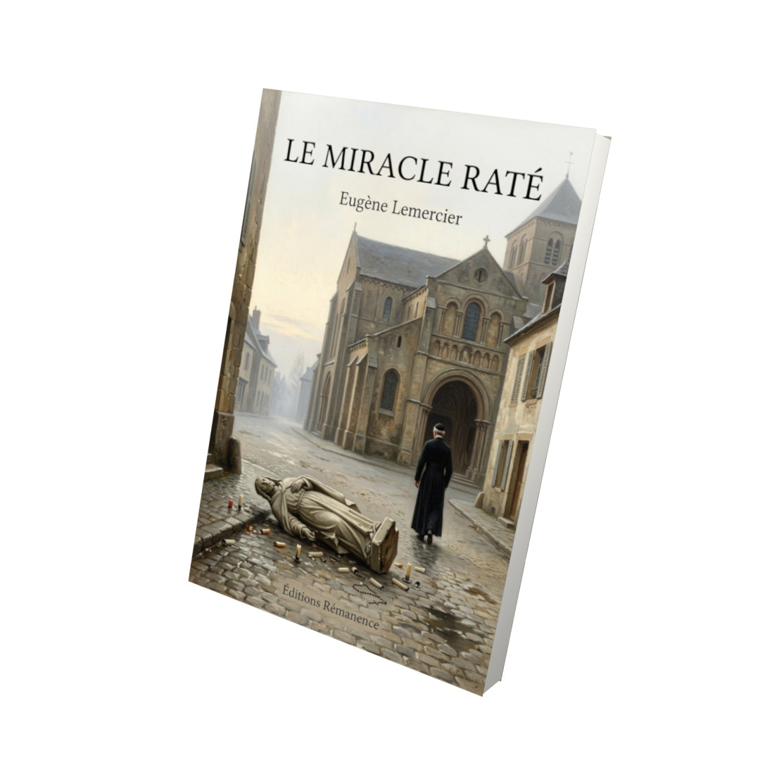 Livre Le Miracle raté par Eugène Lemercier - Vue 3D - Editions Remanence