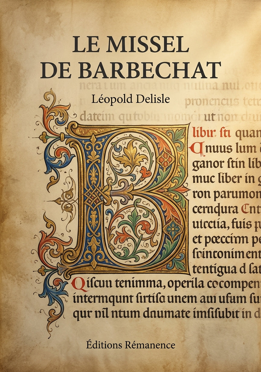 Livre Le missel de Barbechat par Léopold Delisle - Couverture - Editions Remanence