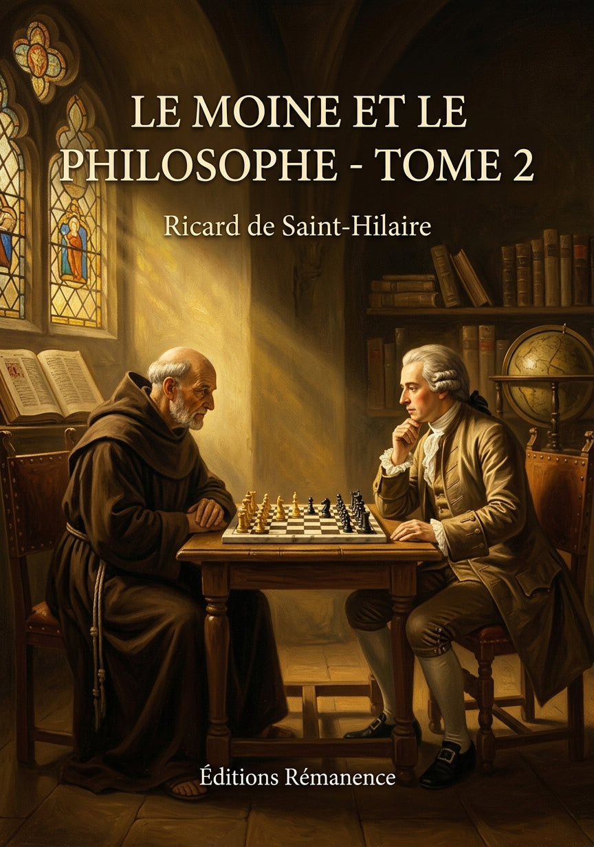 Livre Le Moine et le Philosophe - Tome 2 par Ricard de Saint-Hilaire - Couverture - Editions Remanence