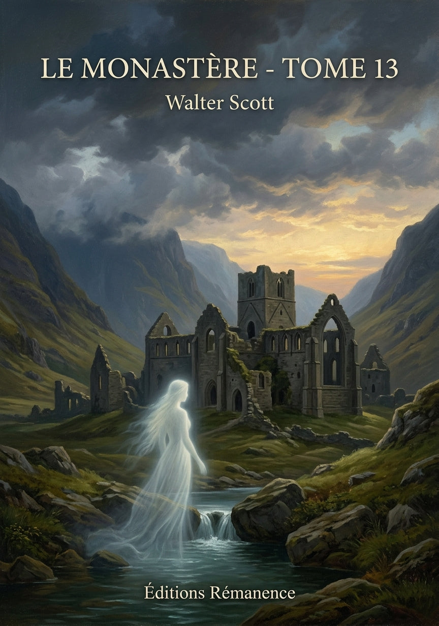 Livre Le Monastère - Tome 13 par Walter Scott - Couverture - Editions Remanence