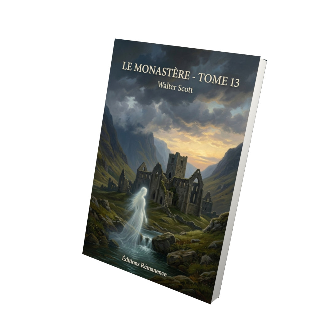Livre Le Monastère - Tome 13 par Walter Scott - Vue 3D - Editions Remanence
