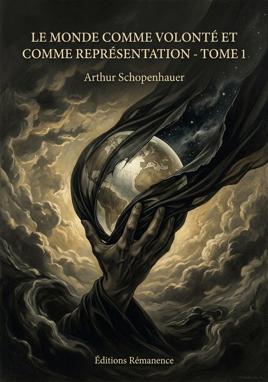 Livre Le Monde comme volonté et comme représentation - Tome 1 par Arthur Schopenhauer - Couverture - Editions Remanence