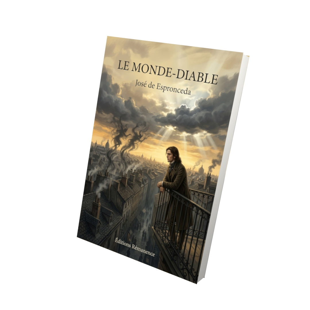 Livre Le Monde-Diable par José de Espronceda - Vue 3D - Editions Remanence