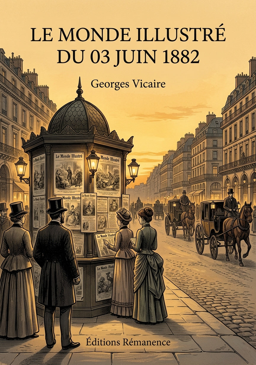 Livre Le Monde illustré du 03 juin 1882 par Georges Vicaire - Couverture - Editions Remanence