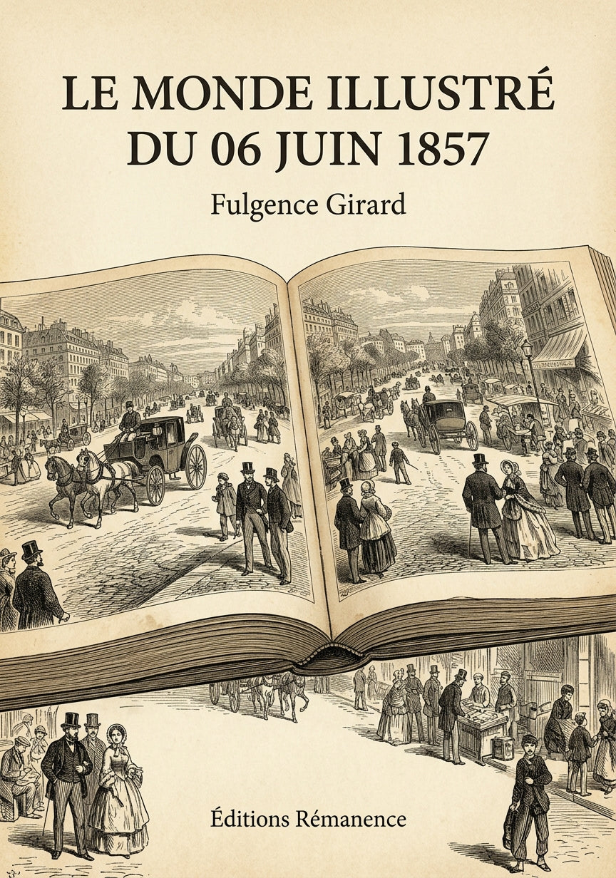 Livre Le Monde illustré du 06 juin 1857 par Fulgence Girard - Couverture - Editions Remanence