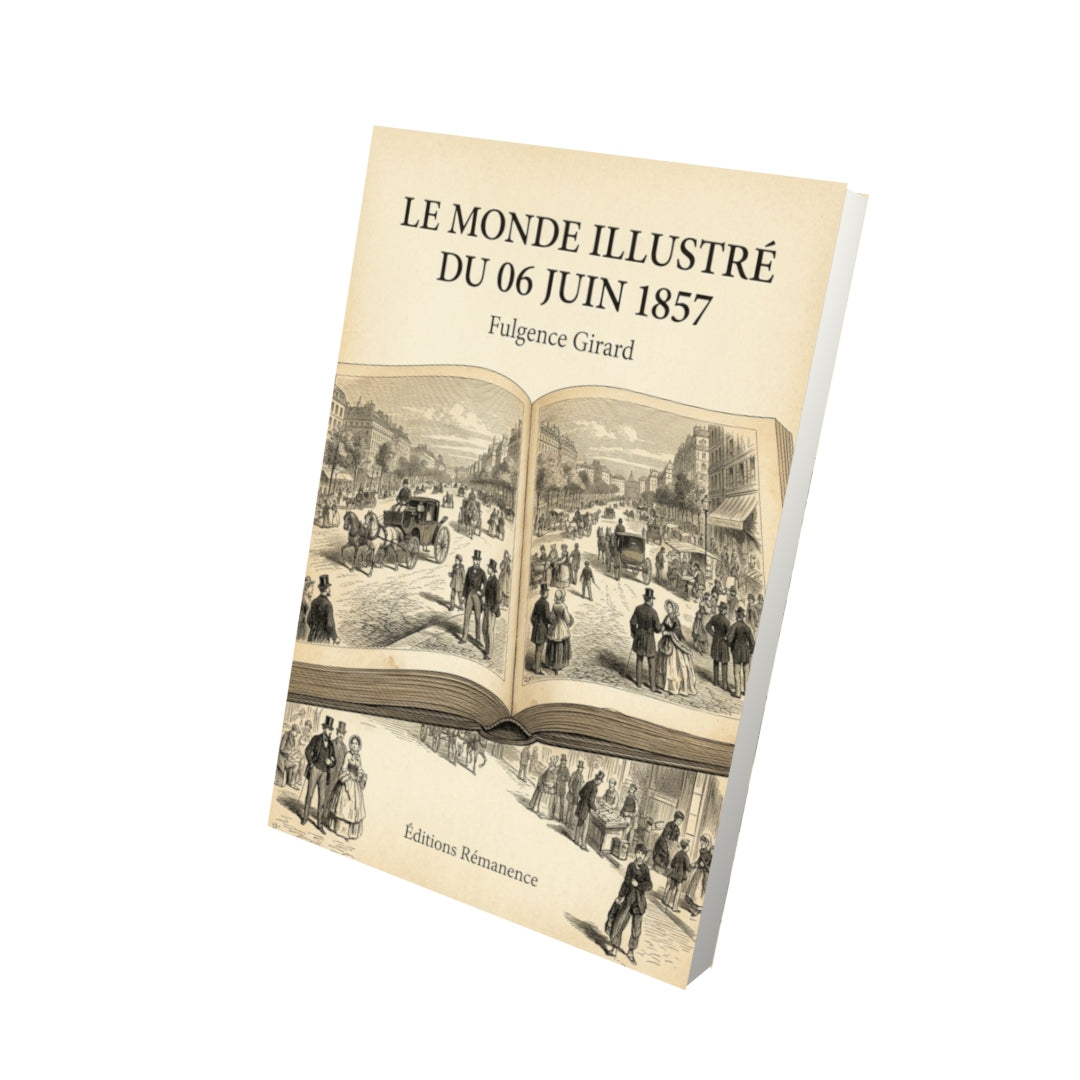 Livre Le Monde illustré du 06 juin 1857 par Fulgence Girard - Vue 3D - Editions Remanence