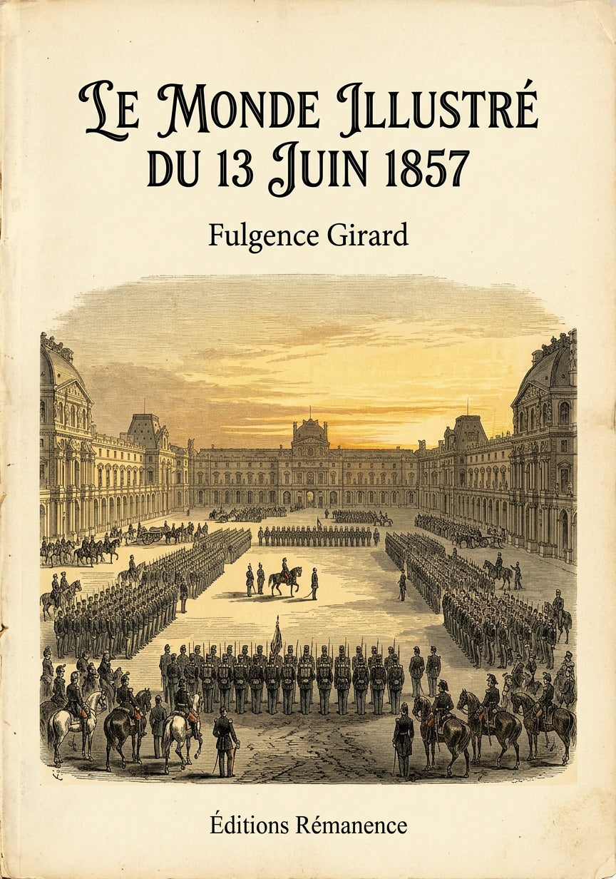 Livre Le Monde illustré du 13 juin 1857 par Fulgence Girard - Couverture - Editions Remanence