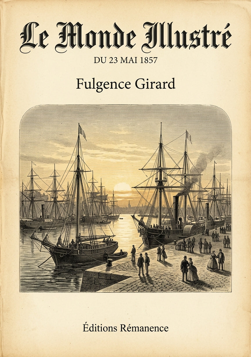 Livre Le Monde illustré du 23 mai 1857 par Fulgence Girard - Couverture - Editions Remanence