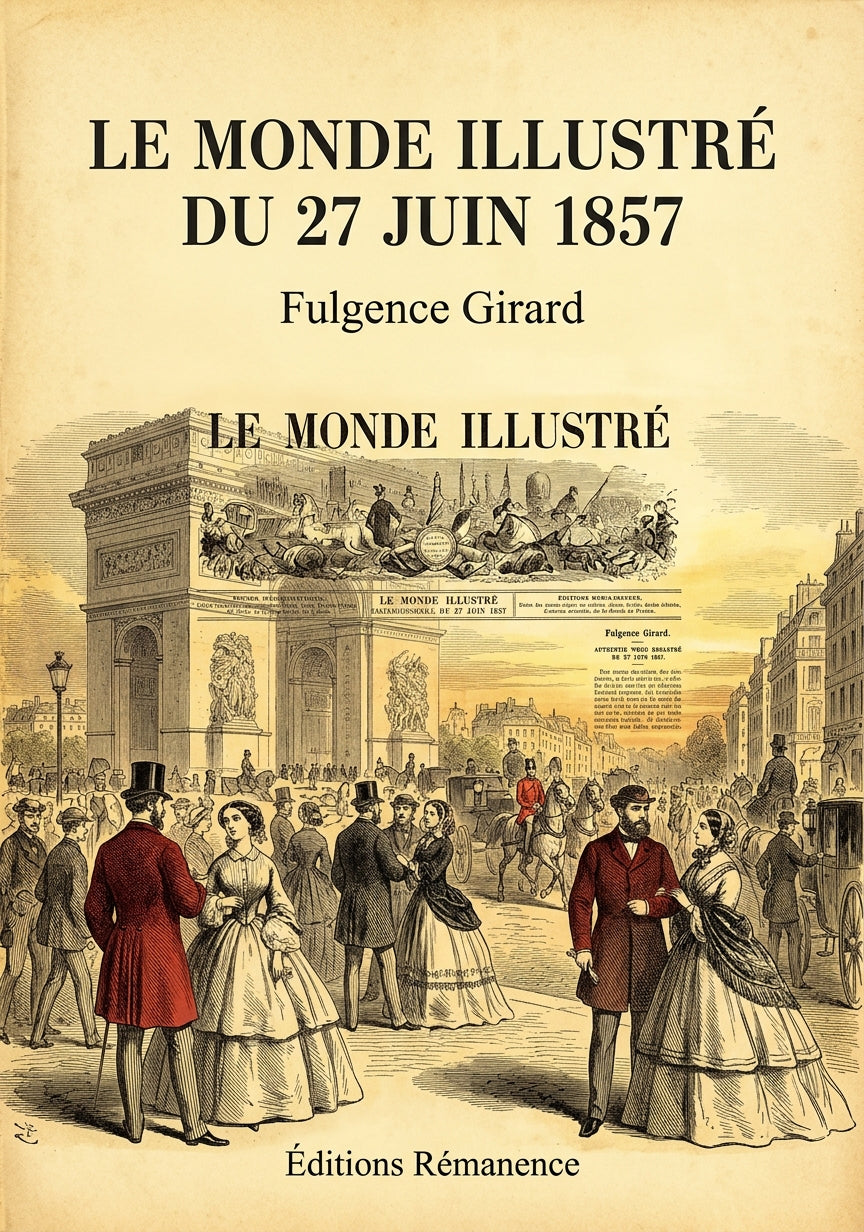 Livre Le Monde illustré du 27 juin 1857 par Fulgence Girard - Couverture - Editions Remanence