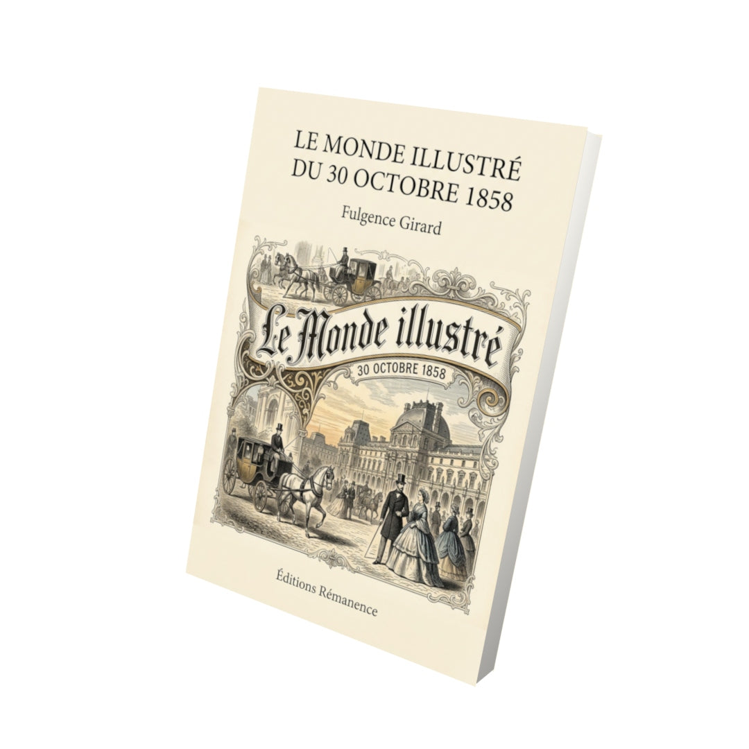 Livre Le Monde illustré du 30 octobre 1858 par Fulgence Girard - Vue 3D - Editions Remanence