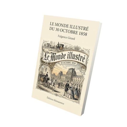 Livre Le Monde illustré du 30 octobre 1858 par Fulgence Girard - Vue 3D - Editions Remanence
