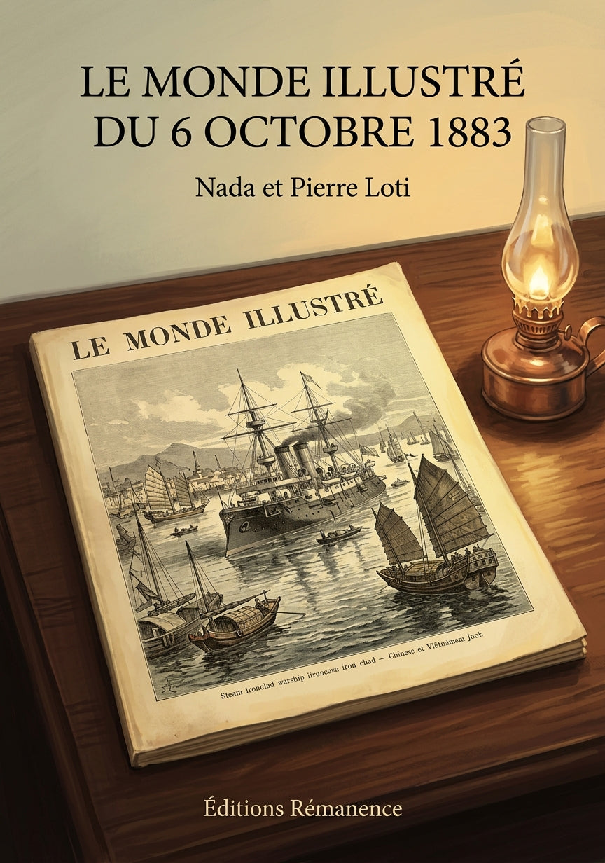 Livre Le Monde illustré du 6 octobre 1883 par Nada et Pierre Loti - Couverture - Editions Remanence