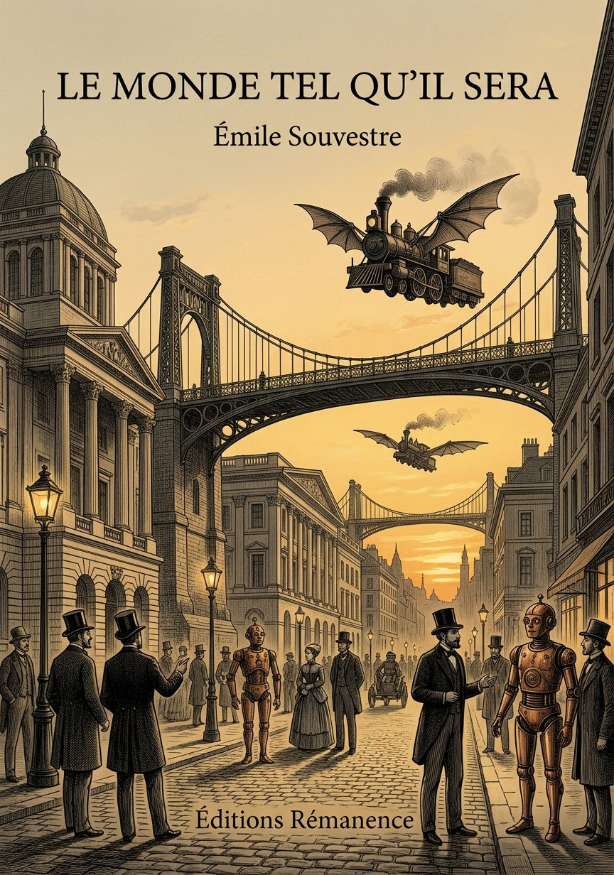 Livre Le monde tel qu'il sera par Émile Souvestre - Couverture - Editions Remanence
