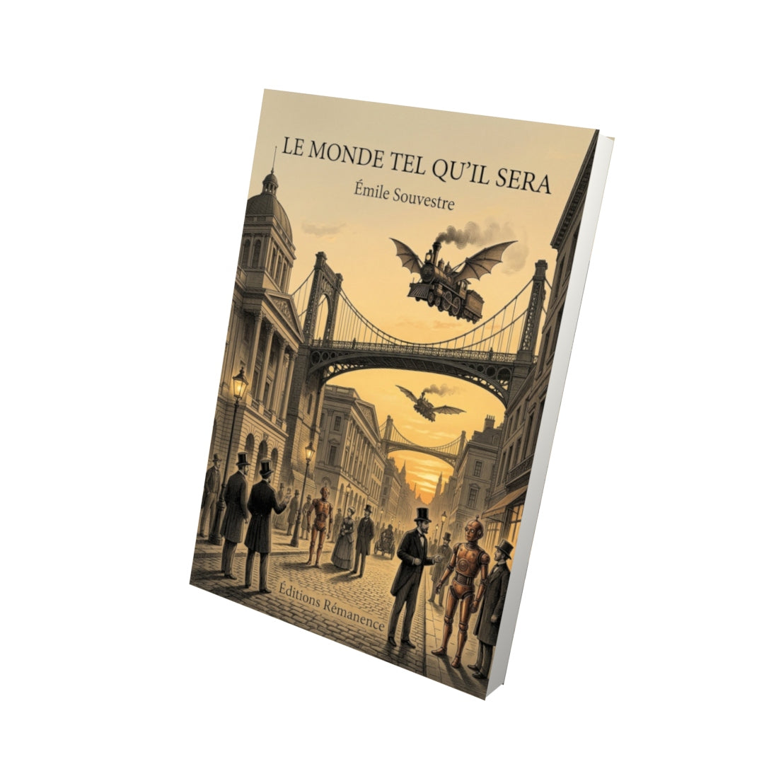 Livre Le monde tel qu'il sera - Émile Souvestre - Vue 3D - Editions Remanence