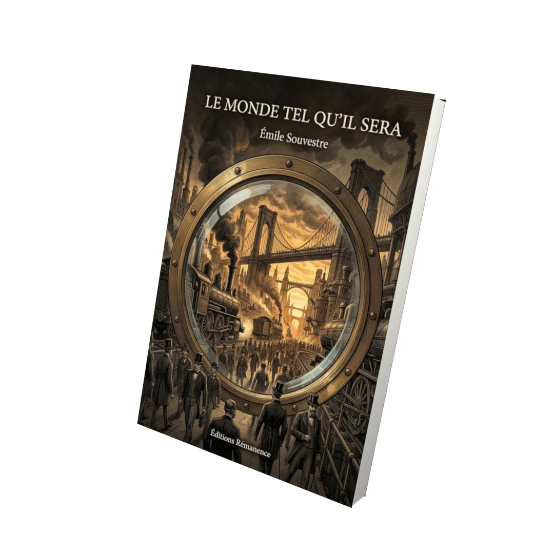Livre Le Monde tel qu’il sera par Émile Souvestre - Vue 3D - Editions Remanence