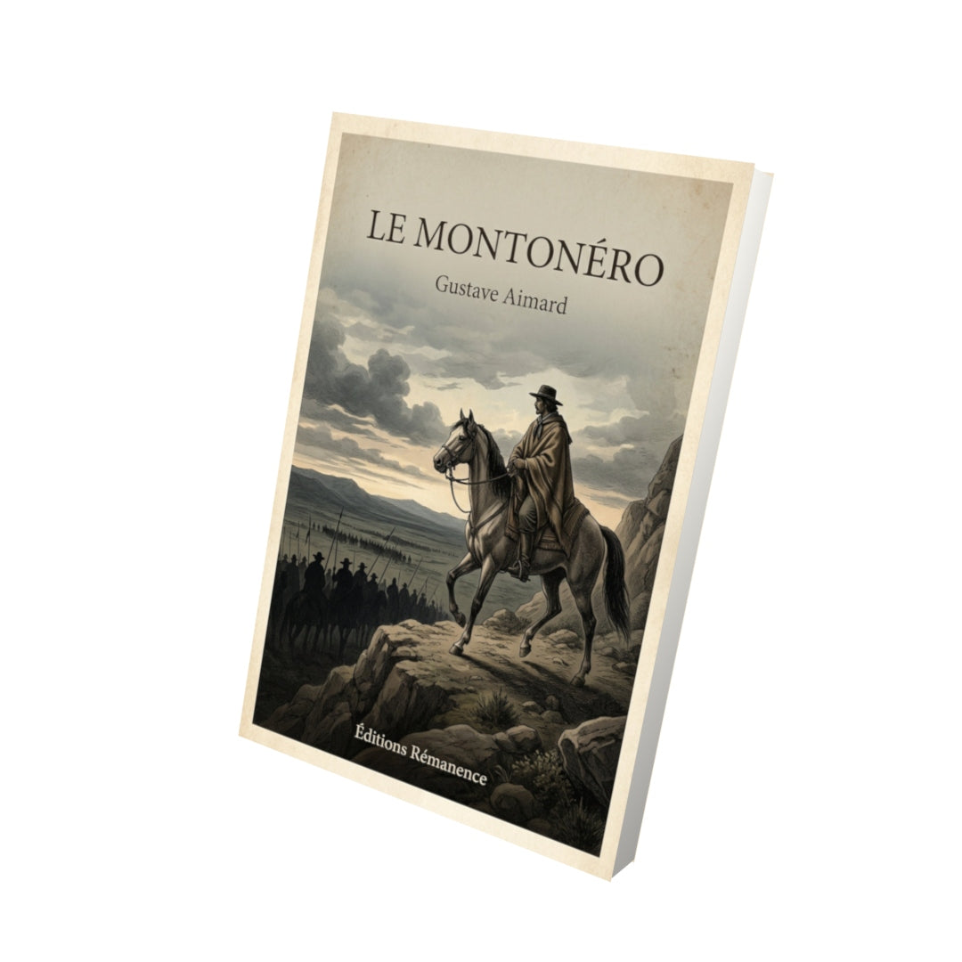 Livre Le Montonéro - Gustave Aimard - Vue 3D - Editions Remanence