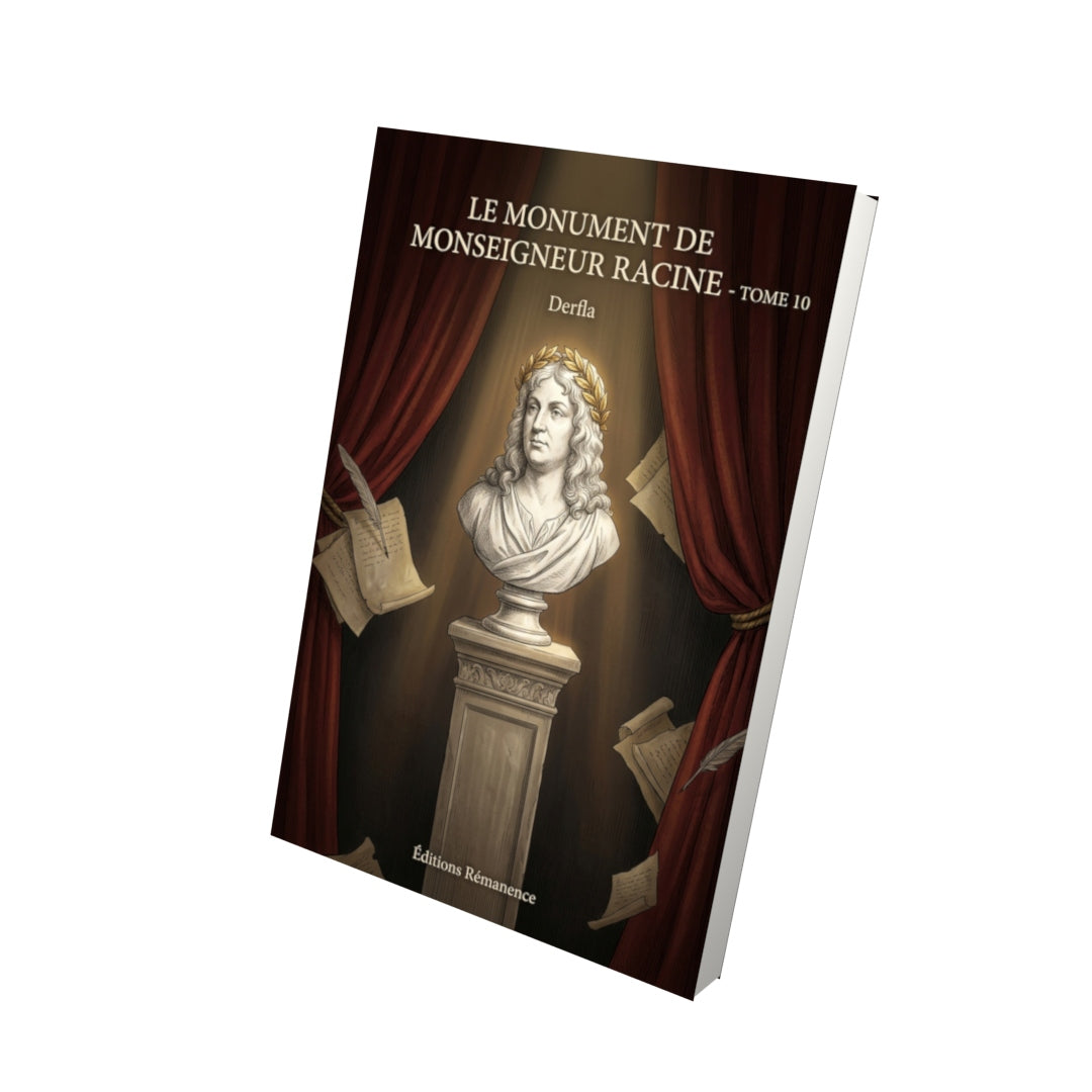 Livre Le Monument de Monseigneur Racine - Tome 10 par Derfla - Vue 3D - Editions Remanence