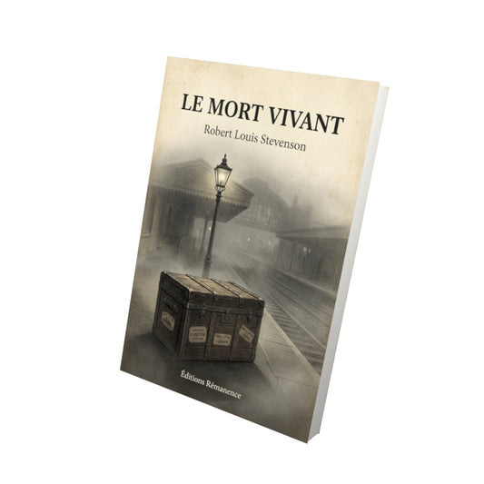 Livre Le mort vivant - Robert Louis Stevenson - Vue 3D - Editions Remanence