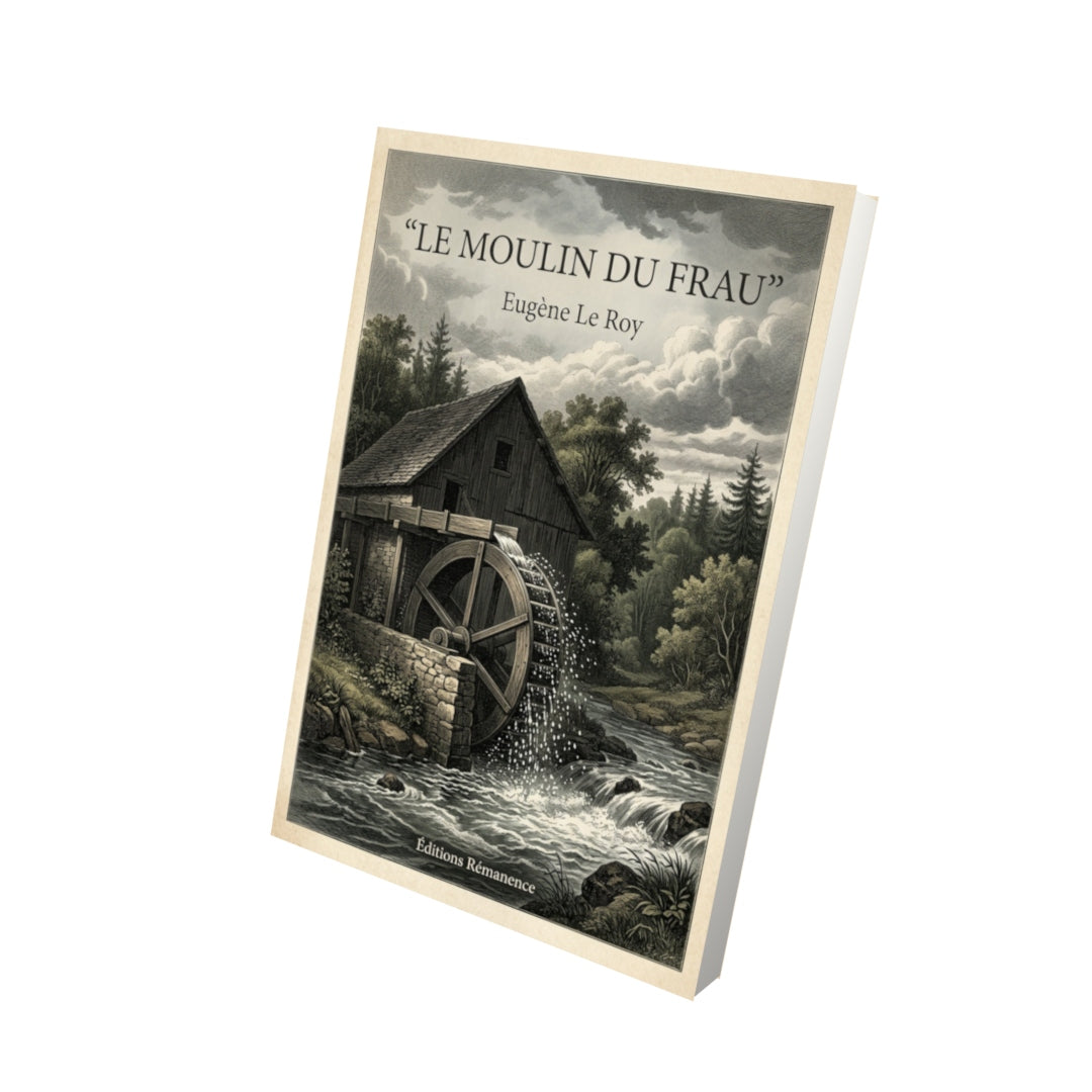 Livre Le moulin du Frau - Eugène Le Roy - Vue 3D - Editions Remanence