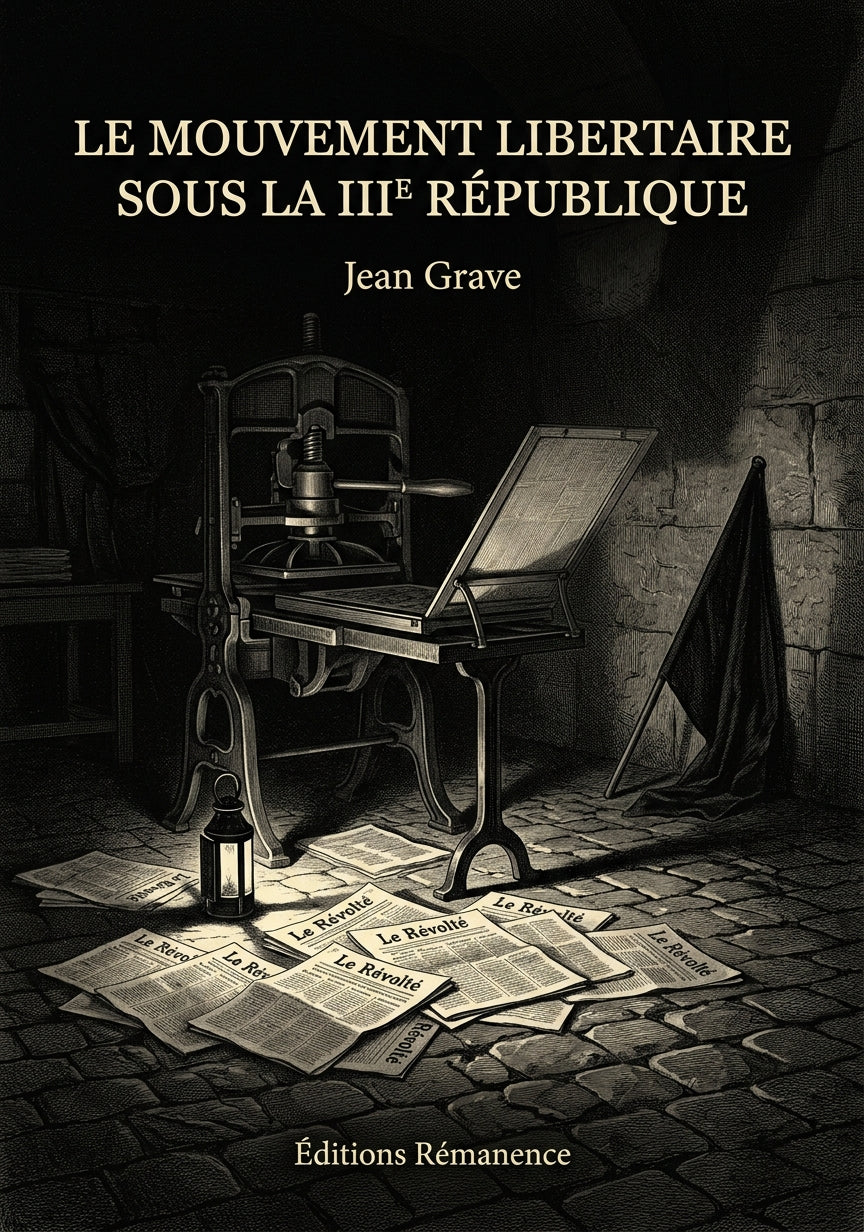 Livre Le Mouvement libertaire sous la IIIe République par Jean Grave - Couverture - Editions Remanence