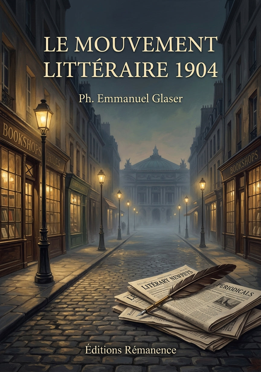 Livre Le Mouvement littéraire 1904 par Ph. Emmanuel Glaser - Couverture - Editions Remanence
