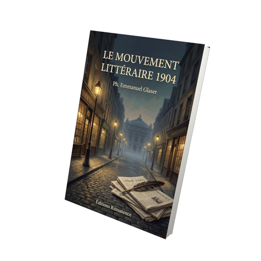 Livre Le Mouvement littéraire 1904 par Ph. Emmanuel Glaser - Vue 3D - Editions Remanence
