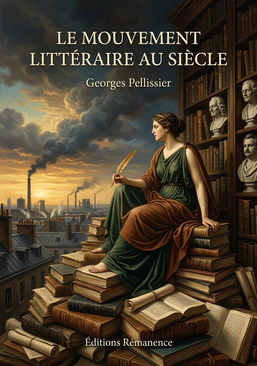 Livre Le Mouvement littéraire au  siècle par Georges Pellissier - Couverture - Editions Remanence