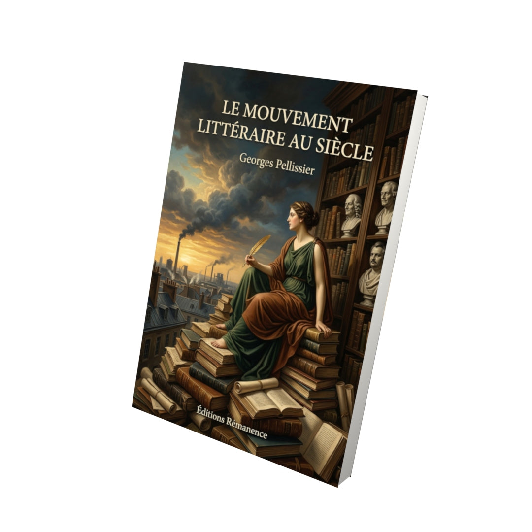 Livre Le Mouvement littéraire au  siècle par Georges Pellissier - Vue 3D - Editions Remanence