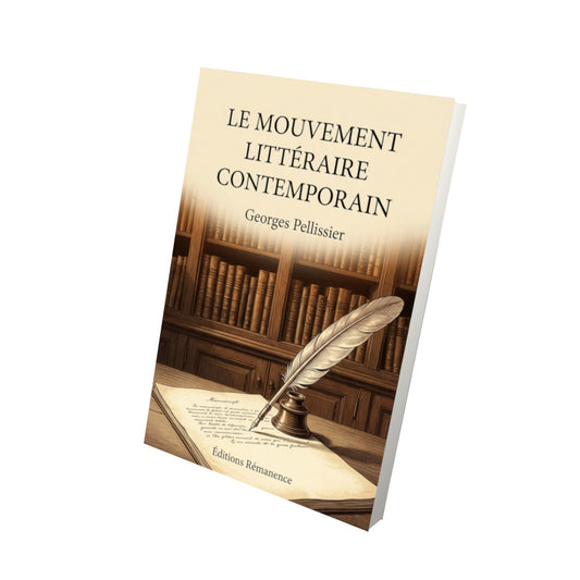 Livre Le Mouvement littéraire contemporain par Georges Pellissier - Vue 3D - Editions Remanence