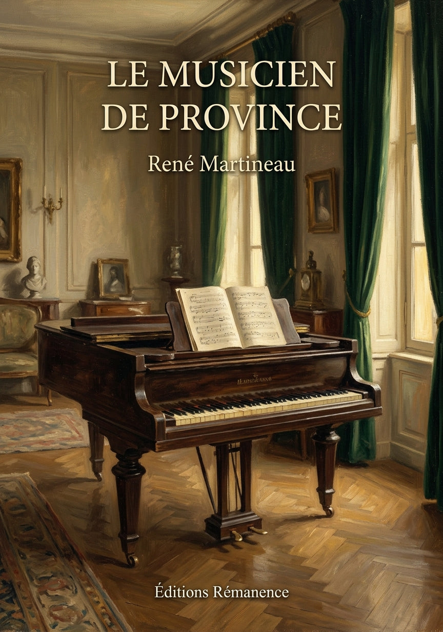 Livre Le Musicien de province par René Martineau - Couverture - Editions Remanence