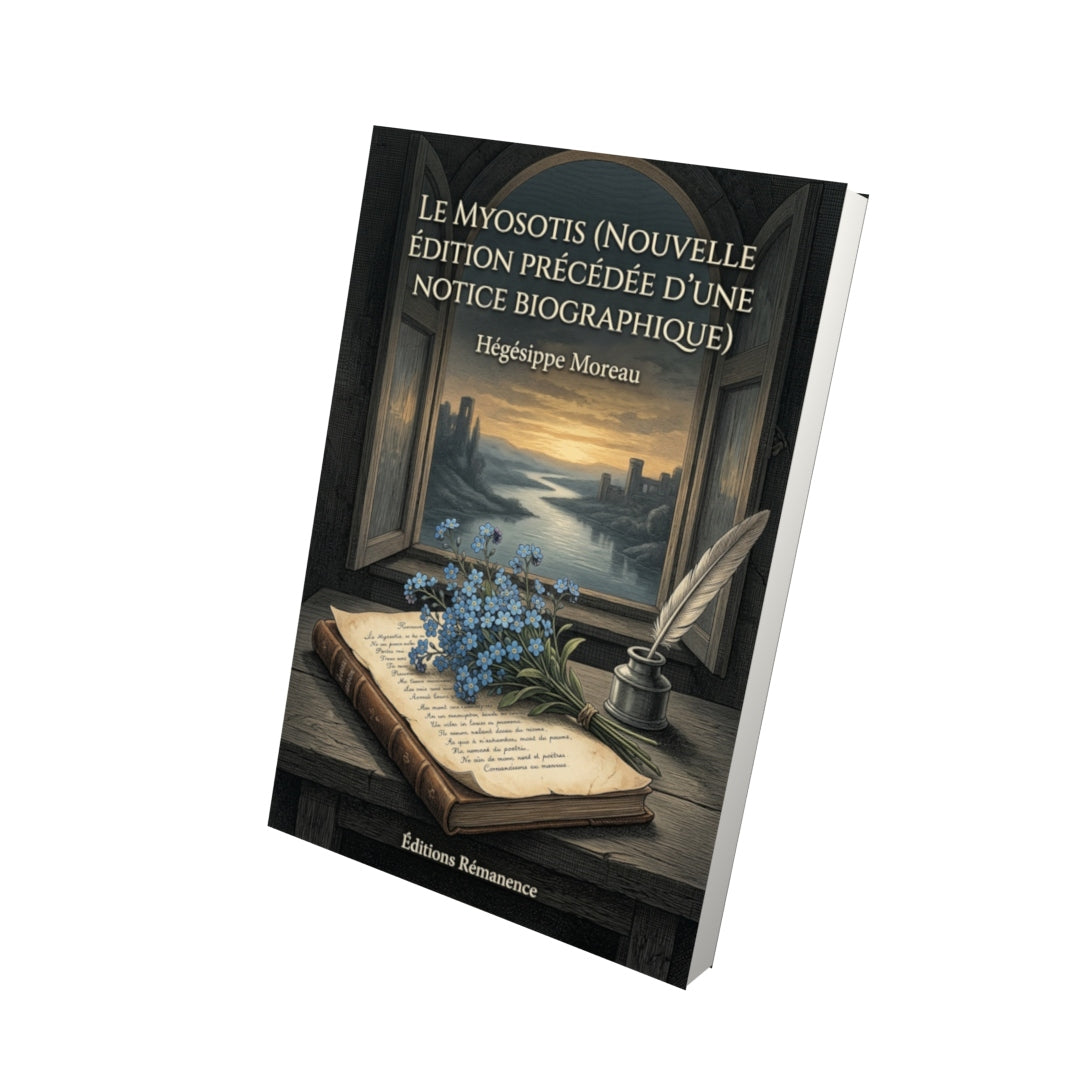 Livre Le myosotis (Nouvelle édition précédée d'une notice biographique) par Hégésippe Moreau - Vue 3D - Editions Remanence
