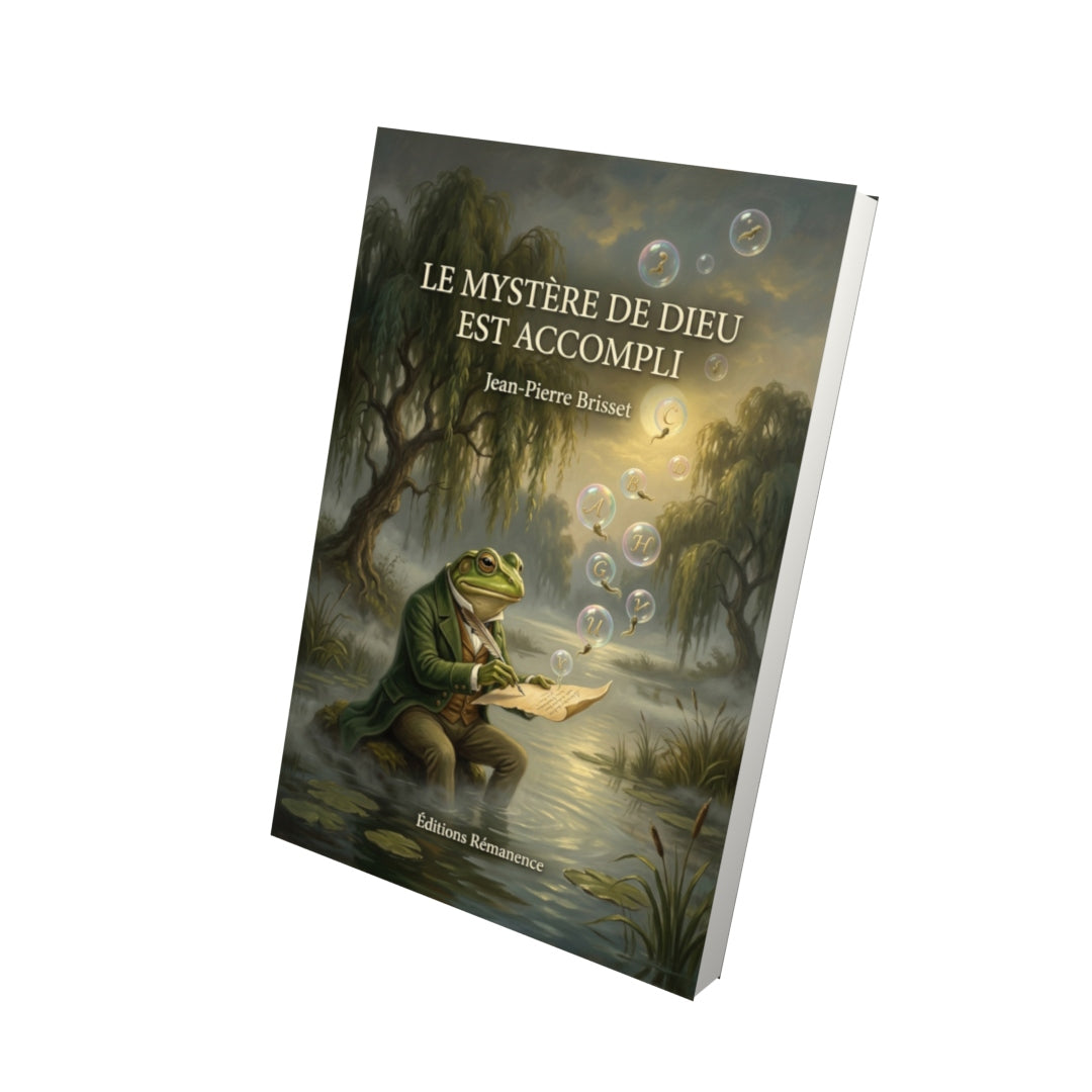 Livre Le mystère de Dieu est accompli par Jean-Pierre Brisset - Vue 3D - Editions Remanence