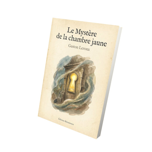 Livre Le Mystère de la chambre jaune-Gaston Leroux - Vue 3D - Editions Remanence