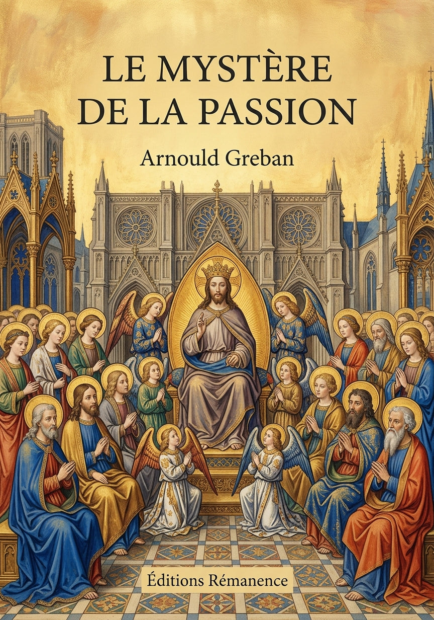 Livre Le mystère de la passion par Arnould Greban - Couverture - Editions Remanence